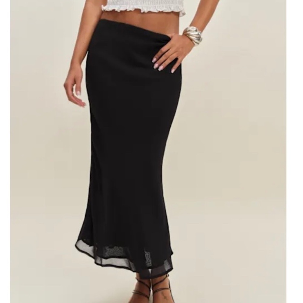 Reformation Layla Skirt Black - Size 6